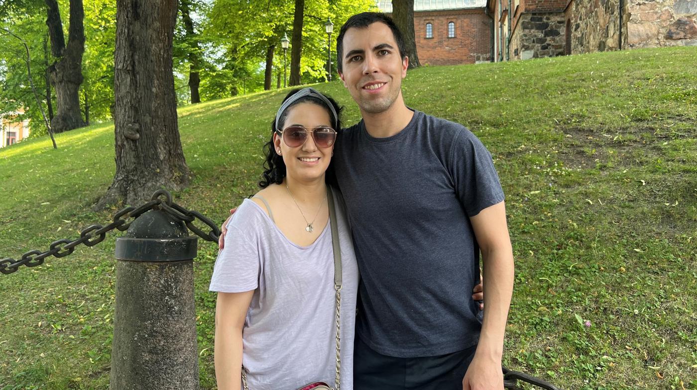 Itzel Lopez och Luis Laredo från mexiko
