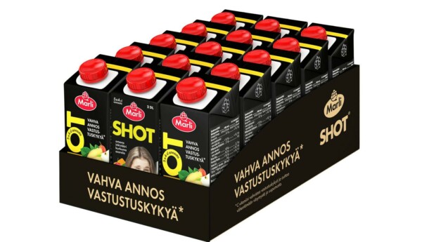 kartong med saftburkar
