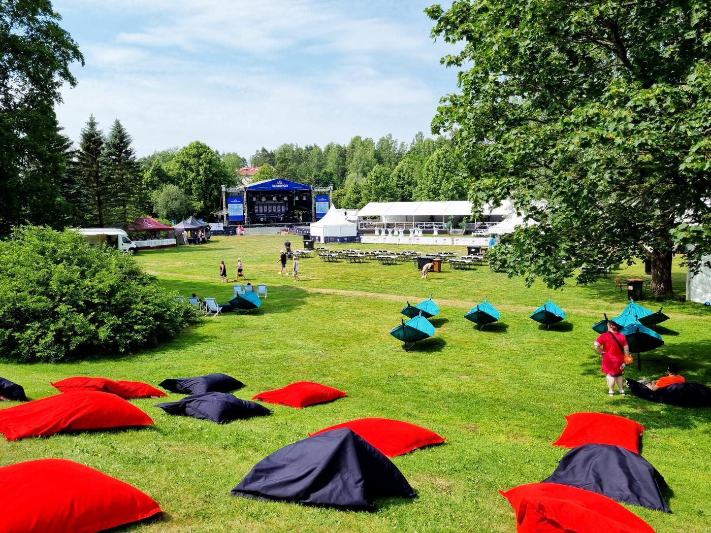 Raseborgsfestivalens område.