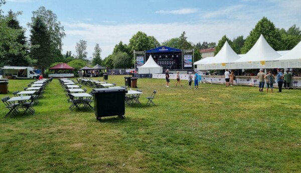 Festivalområdet på Raseborgsfestivalen.