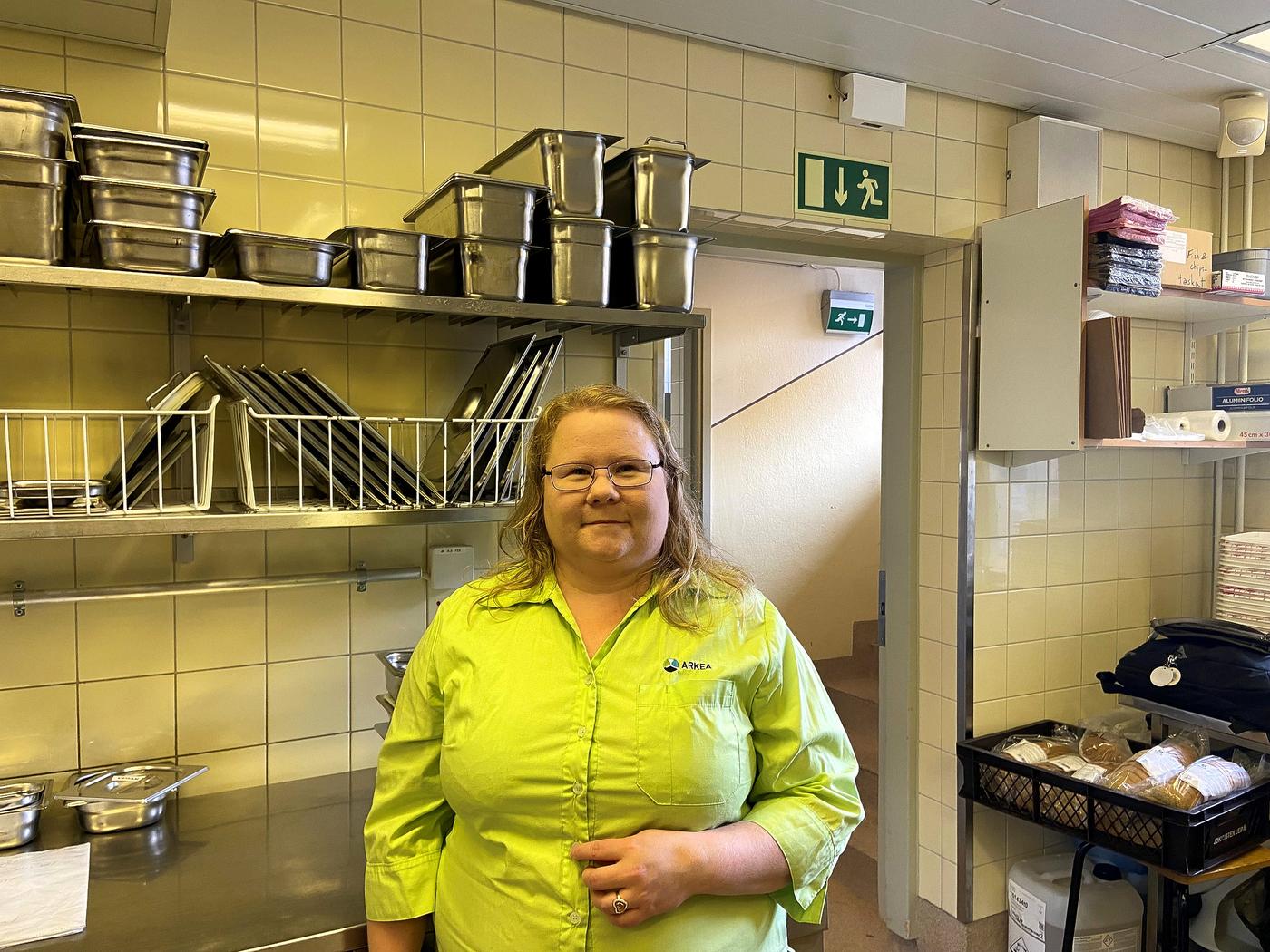 Arkeas servicechef i skolkök i Cygnaeus.