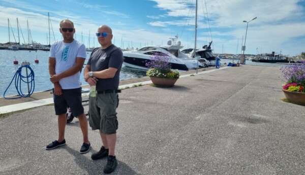 Petri Ohtonen och Tero Toivonen på Poker Run i Hangö.