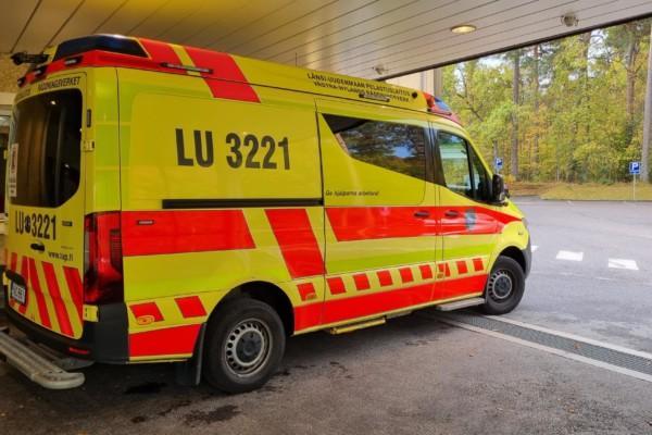 Ambulans vid Raseborgs sjukhus.