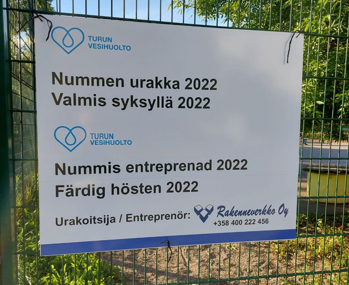 en skylt