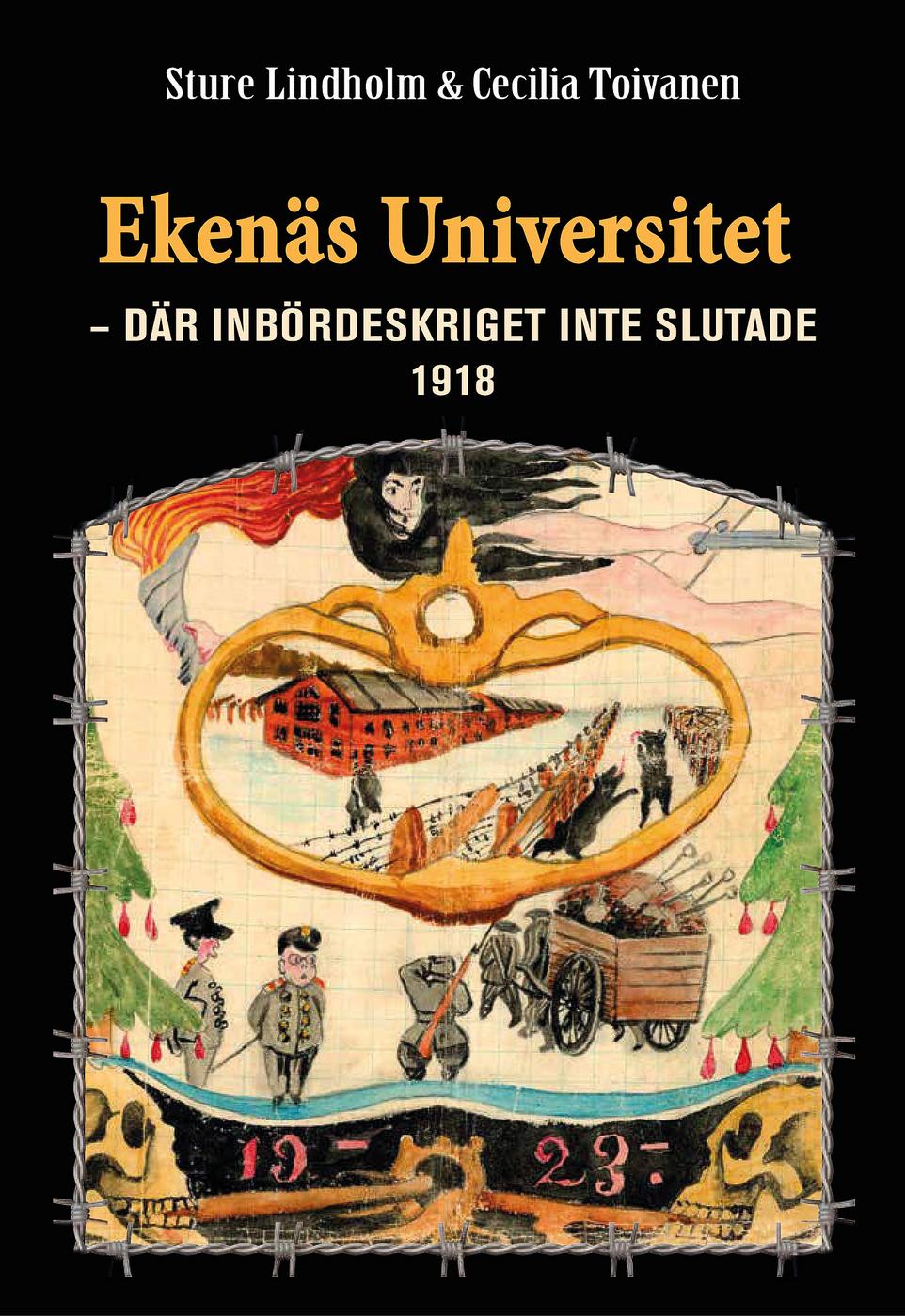 Bokens pärmbild. Den är hämtad från ”Elämää yössä”, en underjordisk tidning som fångarna i Dragsvik gjorde och spred från cell till cell till i tygpåsar innanför kalsongerna. Pärmen är målad på rutigt papper av, Juho Hellgren, en fånge med en konstärlig ådra.