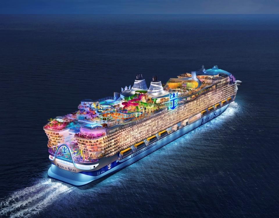 Illustrationsbild över fartyget Icon of the Seas.