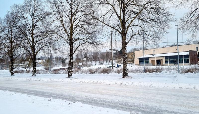 hus och snö