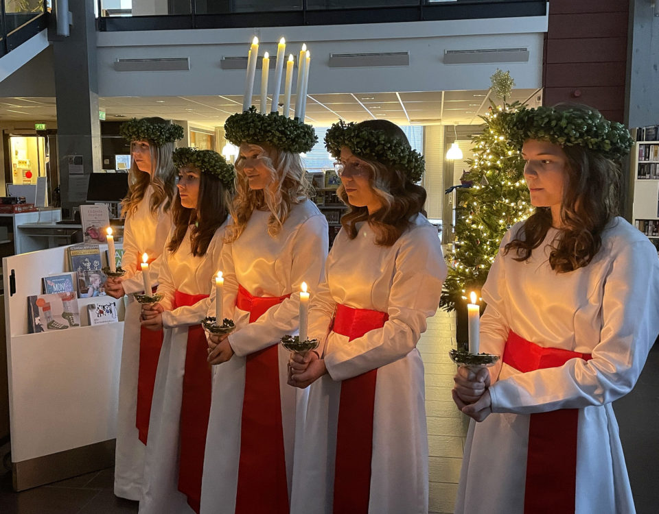 luciafölje på fem personer