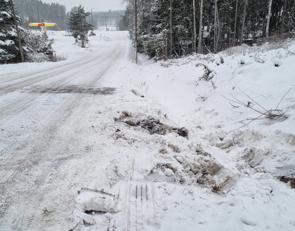 Märken i snön