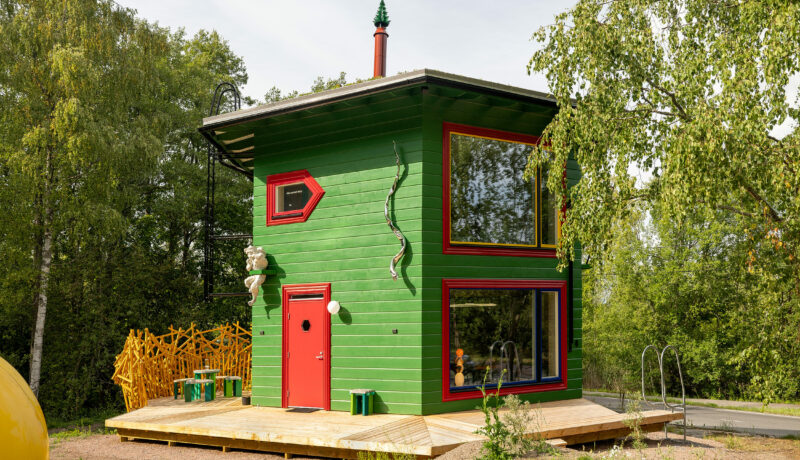 grönt hus