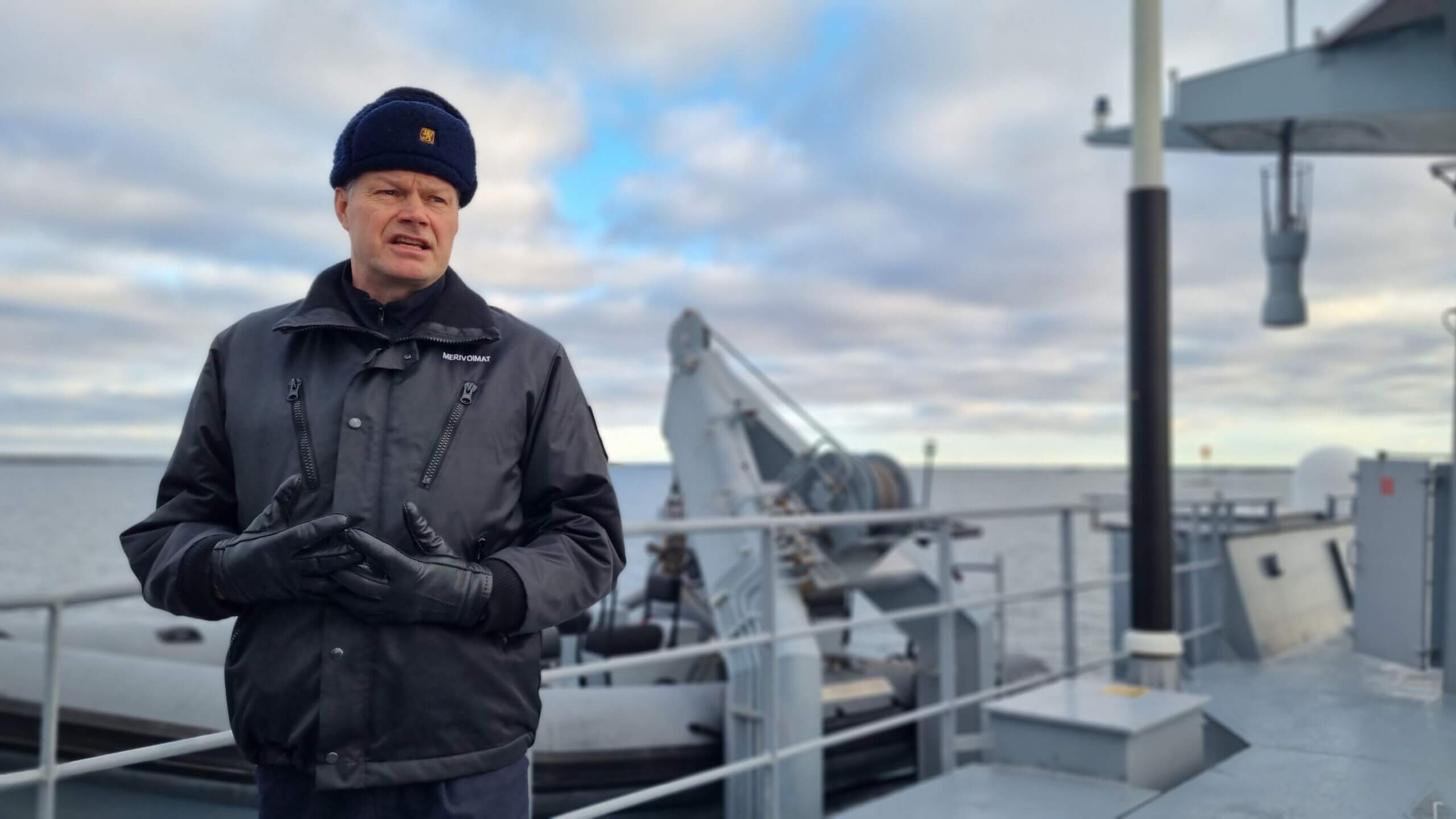 Officer på militärfartyg.