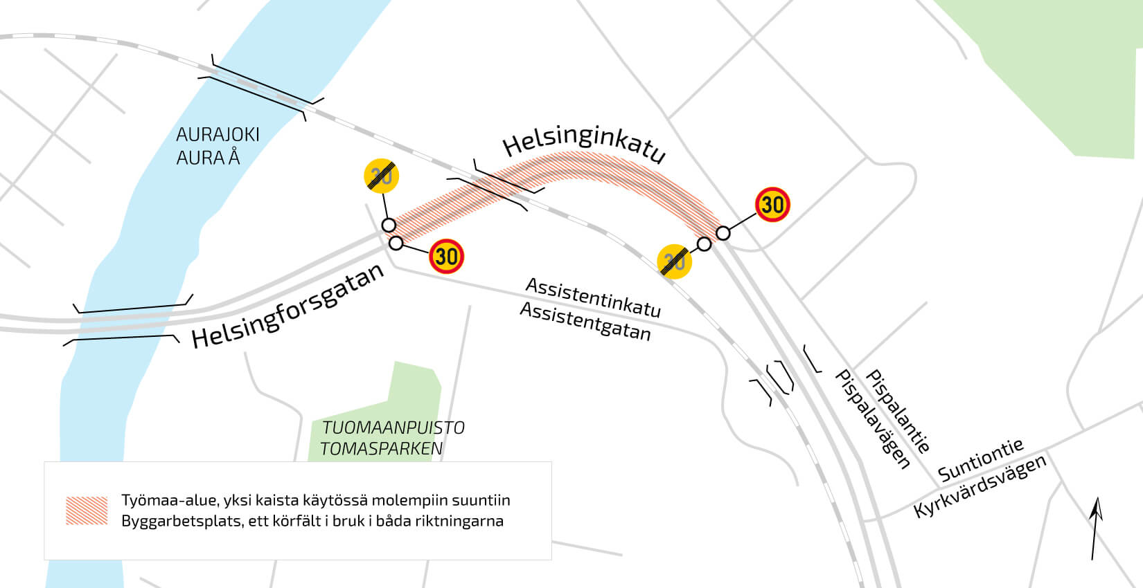 karta över trafikarrangemang