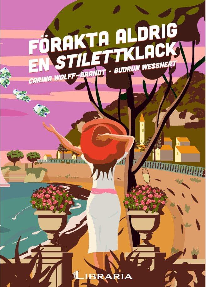 Färggrant, illustrerat bokomslag