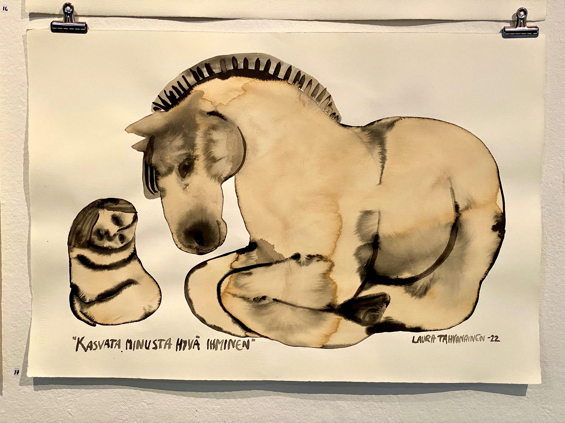 tavla av häst
