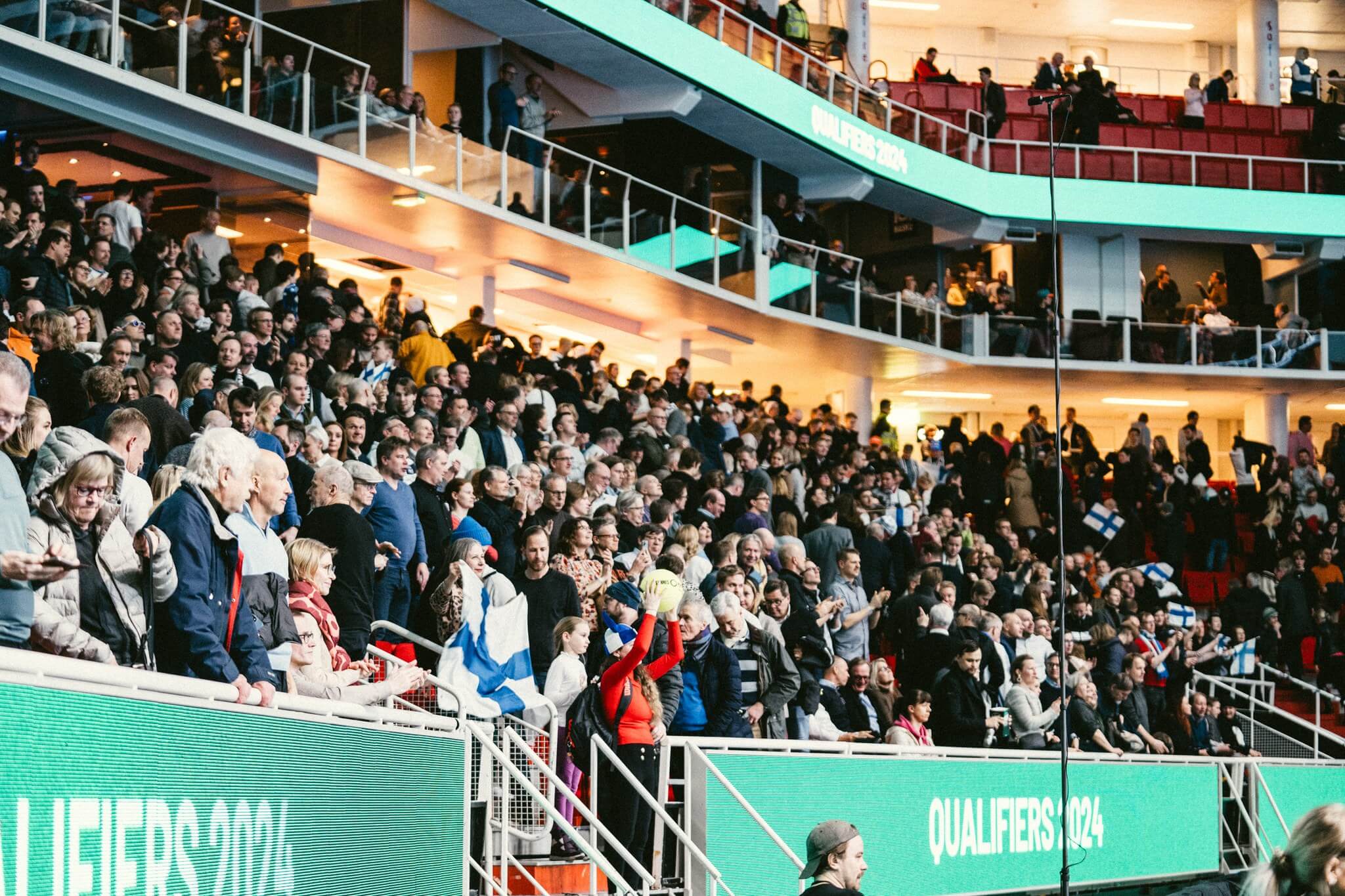 Tennispublik i Åbohallen