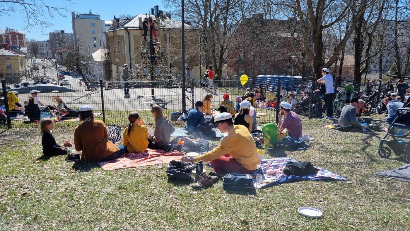 picknick i en park