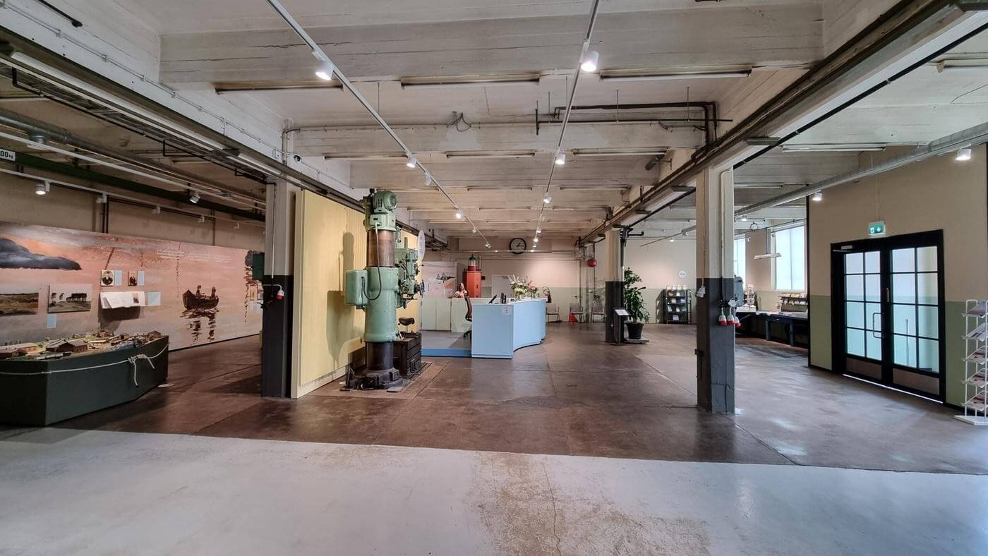 Museum i industrilokal.