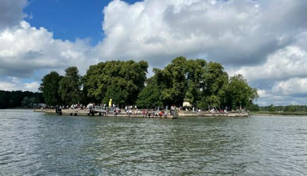 Människor på en strand