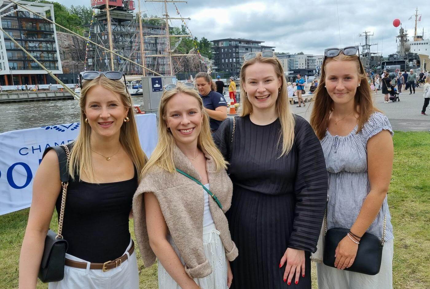 Fyra kvinnor på Tall Ships Races