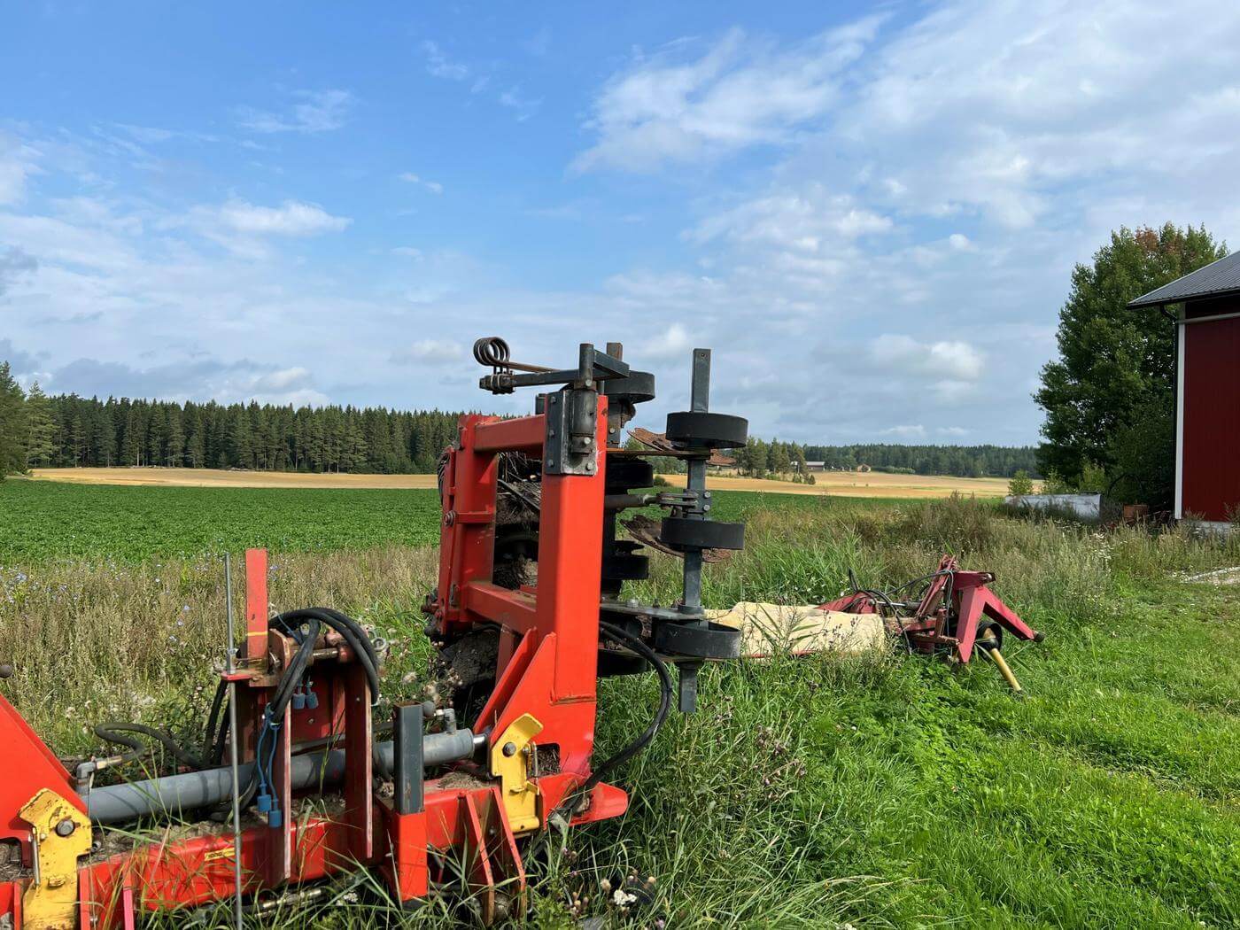 Skörderedskap på Glens gård