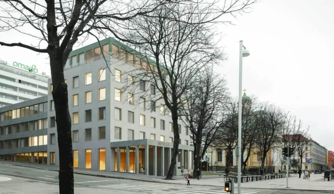 hus och träd och gata